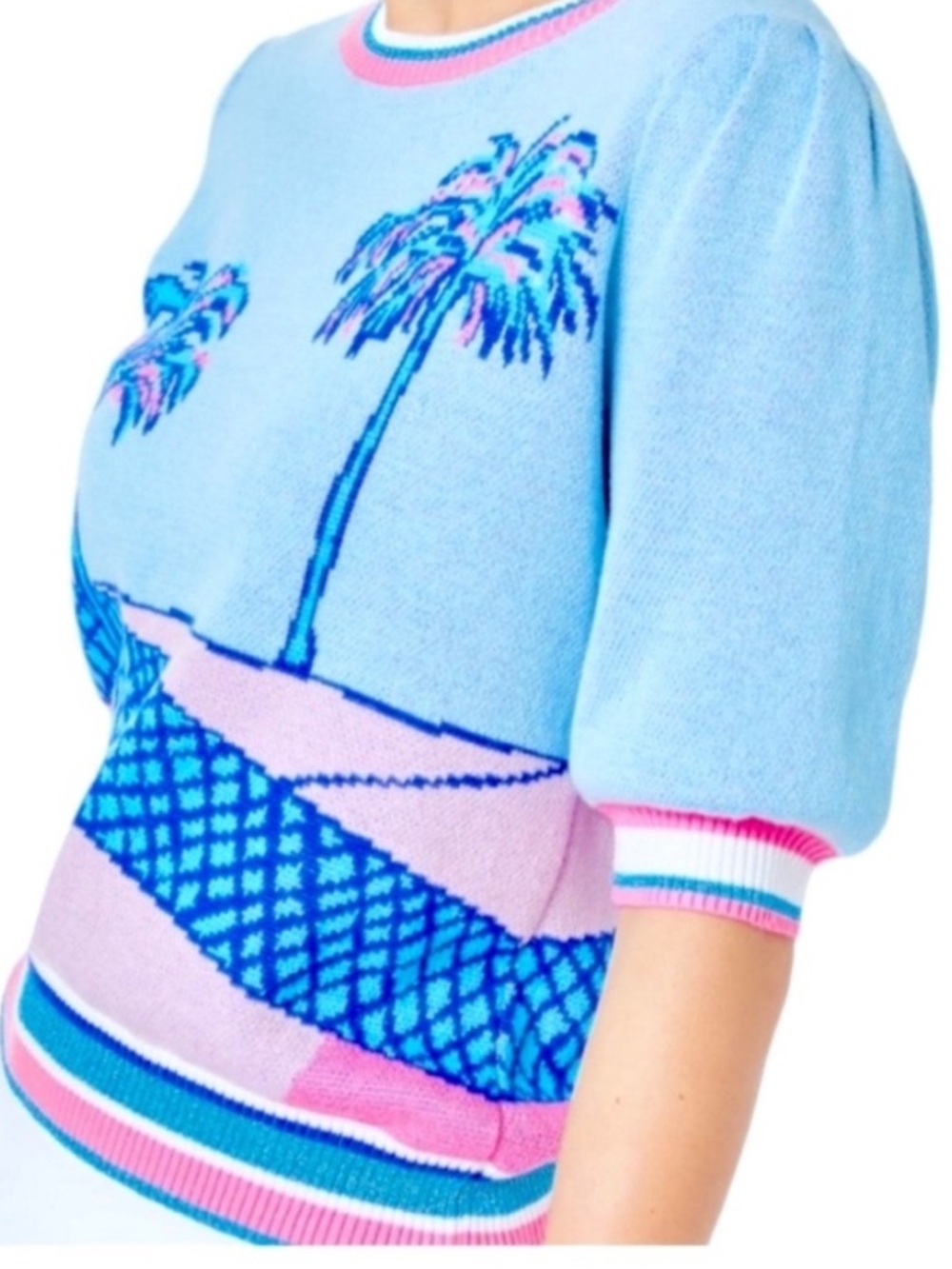 NWT Rare Lilly Pulitzer Vivie Short Sleeve Tennis Size Large